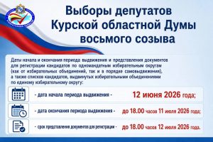 Кандидаты на выборы в Курскую облдуму с 12 июня могут выдвигать свои кандидатуры