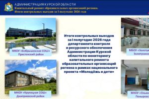 В Курской области капитально ремонтируют 26 школ по нацпроекту «Молодёжь и дети»