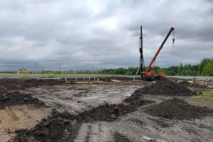 В Курчатове начали строить первый жилой комплекс для переселенцев из приграничья