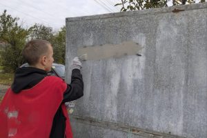 В Курске на улице Обоянской закрасили надписи наркорекламы