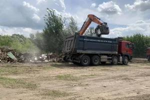 В Курске ликвидировали крупную несанкционированную свалку