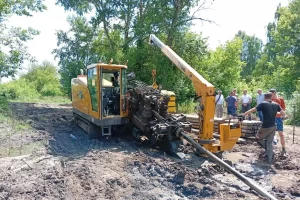 В Курске на 1-й Агрегатной ремонтируют коллектор и проверяют качество воды
