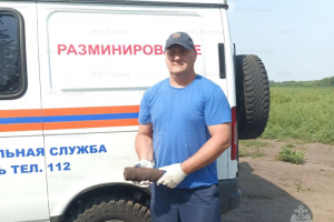 В Курской области нашли артиллерийский снаряд времён Великой Отечественной войны