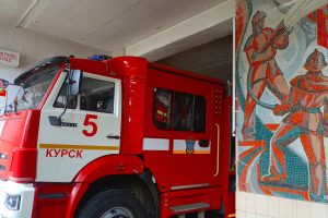 В курских пожарных частях сохранили мозаики с изображением работы огнеборцев