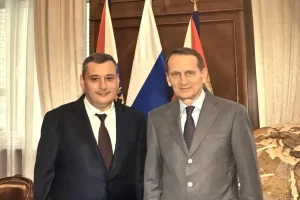 Александр Хинштейн встретился с главой Российского исторического общества Сергеем Нарышкиным