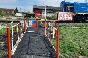 В Курской области на станции Кшень построили современный пешеходный переход