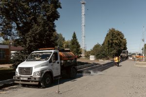 В поселке Кшенский Курской области реконструируют улицу Ленина