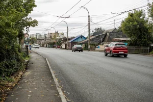 На улице Малых в Курске завершили укладку почти 2 километров асфальта