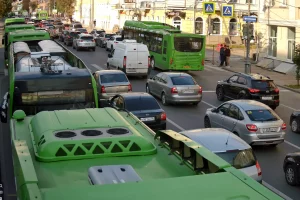 В Курске по улице Ленина затруднено движение