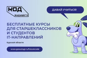 577 курских школьников и студентов подали заявки на бесплатные курсы «Код будущего»