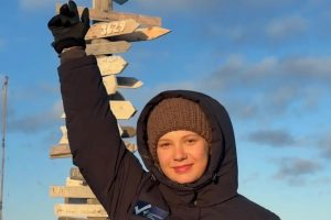 Школьница отправилась на Cевер