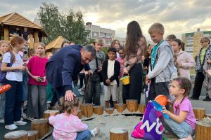 В Курске привели в порядок сквер на улице Студенческой