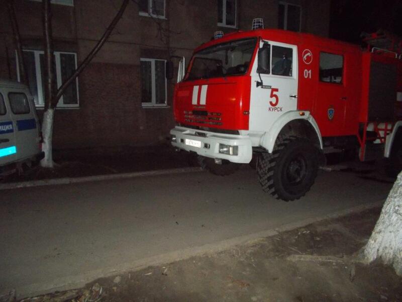 В Курске при пожаре в пятиэтажке спасли 12 человек