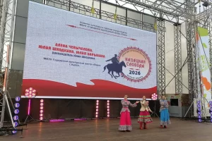 На «Полугоре» в Курске зазвучали казачьи песни